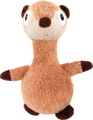 Show full view: allforpaws Ultrasonic Silent Squirrel Plush Dog Toy, Brown slide 9 of 11