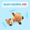 Show in main carousel: allforpaws Ultrasonic Silent Squirrel Plush Dog Toy, Brown slide 8 of 11