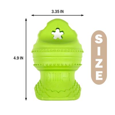 Show full view: allforpaws Xtra-R-Xtra-R Octo Dog Chew Toy, Green slide 7 of 8