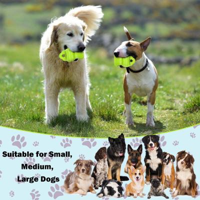 Show full view: allforpaws Xtra-R-Xtra-R Octo Dog Chew Toy, Green slide 6 of 8