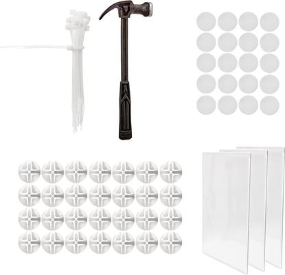 Show full view: Allisandro 12 Grid Panel DIY Transparent Plastic Exercise Pet Playpen, Clear, Large slide 6 of 7