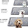 Show in main carousel: Allisandro Cozy Anti-Slip Kennel Bed & Travel Companion Dog Crate Mat, Grey bone, Large slide 2 of 6