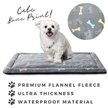 Show in main carousel: Allisandro Cozy Anti-Slip Kennel Bed & Travel Companion Dog Crate Mat, Grey bone, Large slide 4 of 6