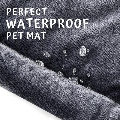 Show full view: Allisandro anti-slip kennel pads waterproof dog bed, Grey, X-Large slide 3 of 6