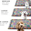 Show in main carousel: Allisandro Cozy Anti-Slip Kennel Bed & Travel Companion Dog Crate Mat, Vivid Bone, Large slide 2 of 7