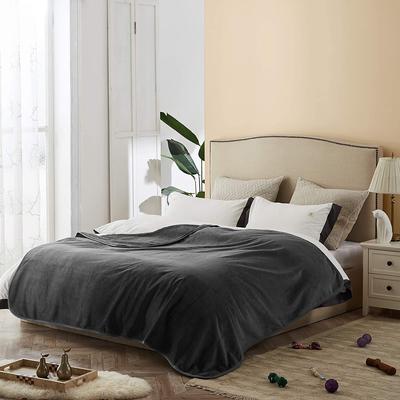 Show full view: Allisandro Extra Soft Micro Fleece with Sherpa Triple Layer Tech Waterproof Cat & Dog Blanket, Dark Grey, X-Large slide 2 of 9