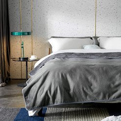 Allisandro Extra Soft Micro Fleece with Sherpa Triple Layer Tech Waterproof Cat & Dog Blanket, Dark Grey, XX-Large slide 2 of 8