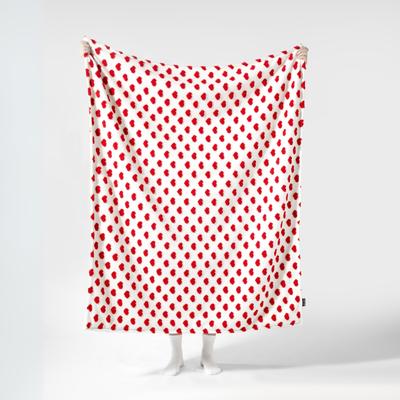 Show full view: Allisandro Heart Jacquard Dog & Cat Blanket, Red Heart, Large slide 4 of 5