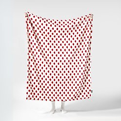 Allisandro Heart Jacquard Dog & Cat Blanket, Red Heart, Medium slide 2 of 5