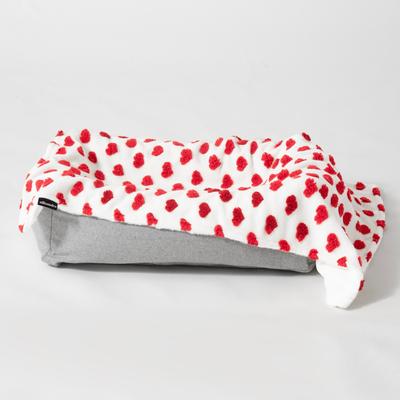 Show full view: Allisandro Heart Jacquard Dog & Cat Blanket, Red Heart, X-Large slide 5 of 6