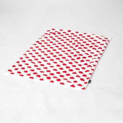 Show full view: Allisandro Heart Jacquard Dog & Cat Blanket, Red Heart, X-Large slide 4 of 6
