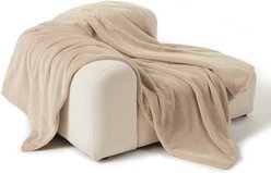 Allisandro Luxe Faux Fur Dog & Cat Blanket, Beige, XX-Large