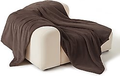 Allisandro Luxe Faux Fur Dog & Cat Blanket, Brown, X-Large