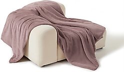 Allisandro Luxe Faux Fur Dog & Cat Blanket, Dusty Pink, XX-Large