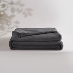 Allisandro Luxe Faux Fur Dog & Cat Blanket, Grey, Large slide 2 of 7