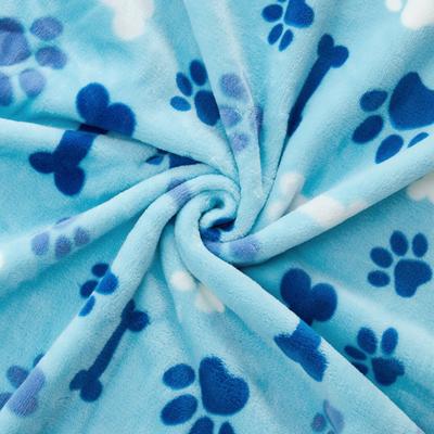 Show full view: Allisandro Microplush Fleece Polyester Dog & Cat Blanket, Blue, Large slide 4 of 10