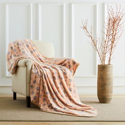 Allisandro Microplush Fleece Polyester Dog & Cat Blanket, Brown, XX-Large slide 1 of 6