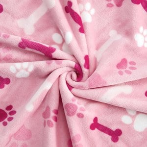 Allisandro Microplush Fleece Polyester Dog & Cat Blanket, Pink, Large