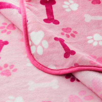 Show full view: Allisandro Microplush Fleece Polyester Dog & Cat Blanket, Pink, XX-Large slide 9 of 11