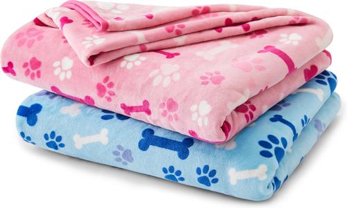 Show full view: Allisandro Microplush Fleece Polyester Dog & Cat Blanket, Pink, XX-Large slide 10 of 11