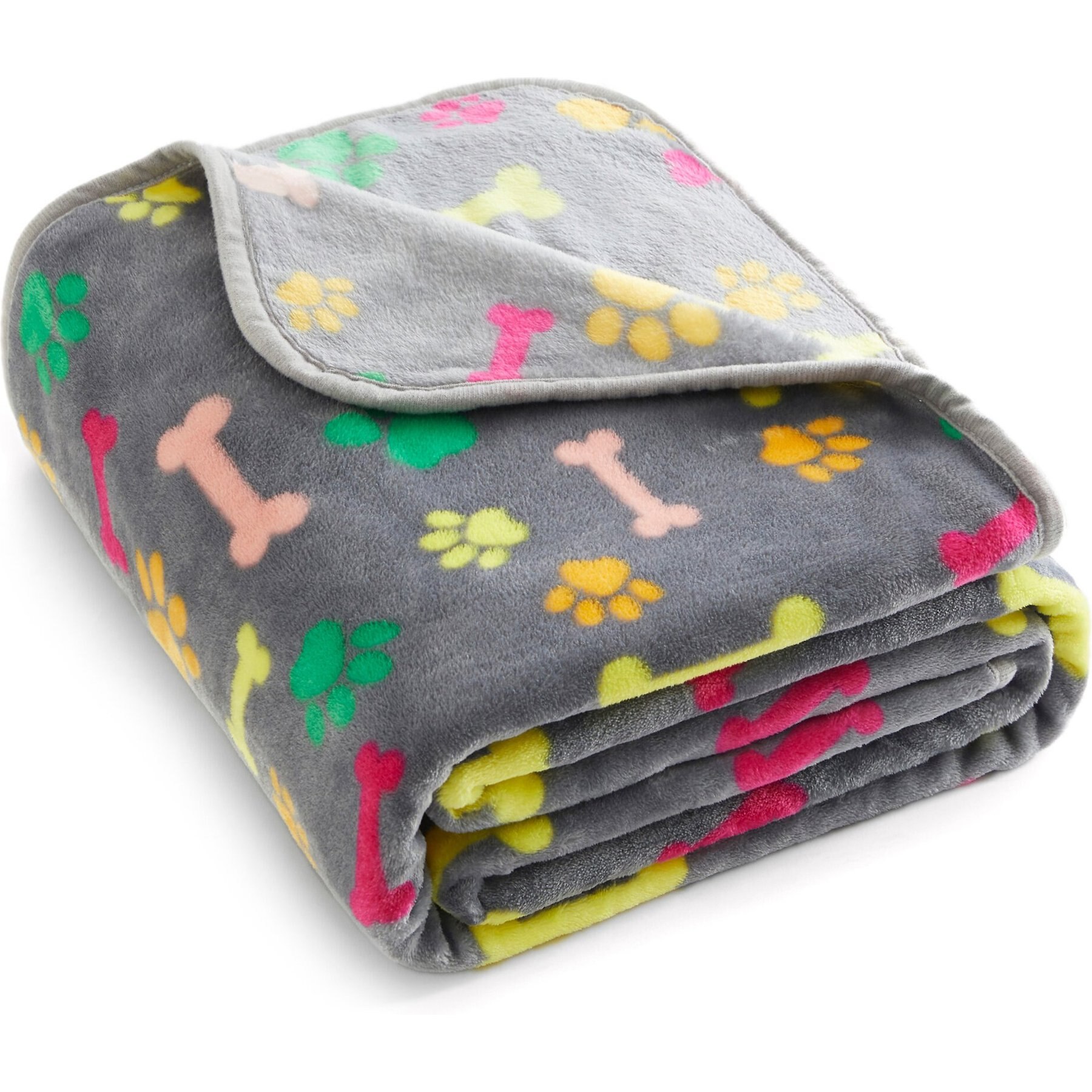 Allisandro Microplush Fleece Polyester Dog & Cat Blanket, Vivid, Large
