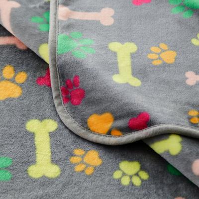 Show full view: Allisandro Microplush Fleece Polyester Dog & Cat Blanket, Vivid, X-Large slide 6 of 7