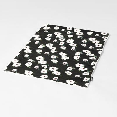 Show full view: Allisandro Midnight Gardenia Jacquard Dog & Cat Blanket, Black, Medium slide 2 of 5