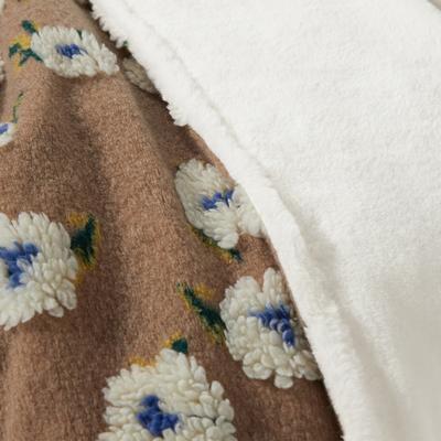 Show full view: Allisandro Midnight Gardenia Jacquard Dog & Cat Blanket, Brown, Large slide 6 of 6