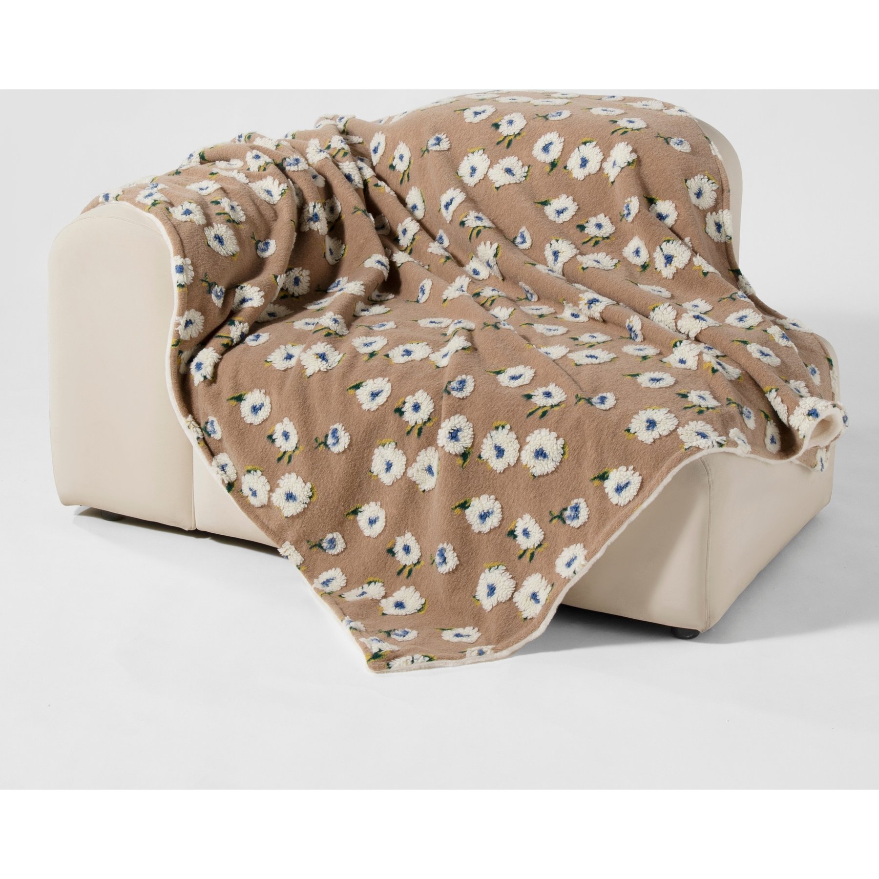 Allisandro Midnight Gardenia Jacquard Dog & Cat Blanket, Brown, X-Large