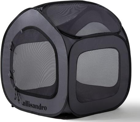 Show full view: Allisandro Pop up Steel Mesh Exercise Dog Playpen, Medium, Dark Grey slide 8 of 8