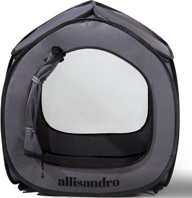 Show full view: Allisandro Pop up Steel Mesh Exercise Dog Playpen, Medium, Dark Grey slide 5 of 8