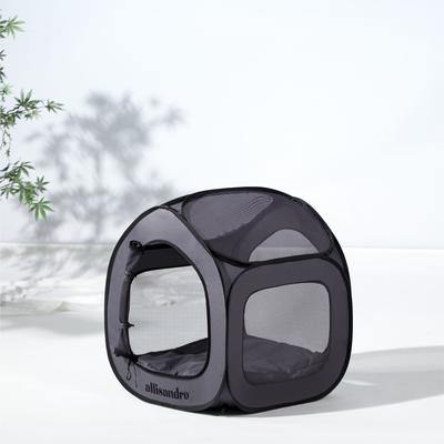 Show full view: Allisandro Pop up Steel Mesh Exercise Dog Playpen, Medium, Dark Grey slide 2 of 8