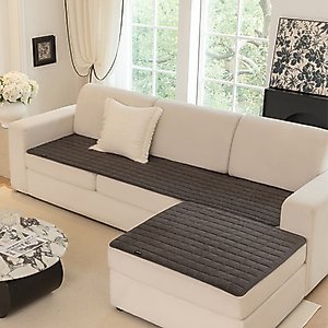 Allisandro Premium Anti-Slip Waterproof Sofa Furniture Protector, Dark Grey, 32 x 56-in