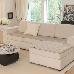 Allisandro Premium Anti-Slip Waterproof Sofa Furniture Protector, Khaki, 32 x 49-in