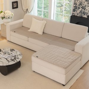 Allisandro Premium Anti-Slip Waterproof Sofa Furniture Protector, Khaki, 32 x 49-in