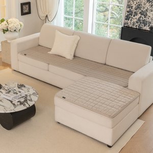 Allisandro Premium Anti-Slip Waterproof Sofa Furniture Protector, Khaki, 32 x 68-in