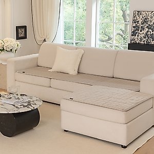 Allisandro Premium Anti-Slip Waterproof Sofa Furniture Protector, Khaki, 32 x 73-in