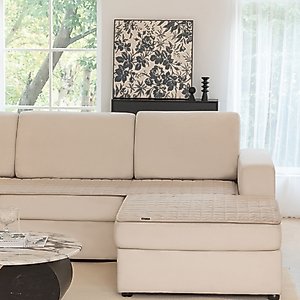 Allisandro Premium Anti-Slip Waterproof Sofa Furniture Protector, Khaki, 32 x 73-in