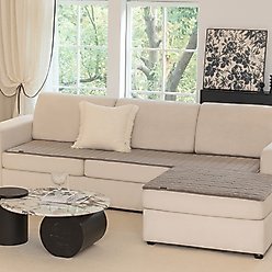 Allisandro Premium Anti-Slip Waterproof Sofa Furniture Protector, Light Grey, 32 x 68-in
