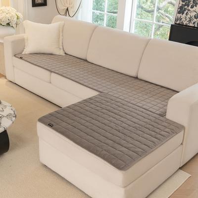 Show full view: Allisandro Premium Anti-Slip Waterproof Sofa Furniture Protector, Light Grey, 32 x 68-in slide 5 of 11