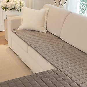 Allisandro Premium Anti-Slip Waterproof Sofa Furniture Protector, Light Grey, 32 x 89-in