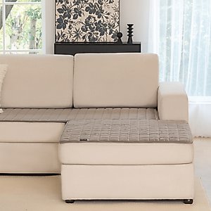 Allisandro Premium Anti-Slip Waterproof Sofa Furniture Protector, Light Grey, 32 x 89-in