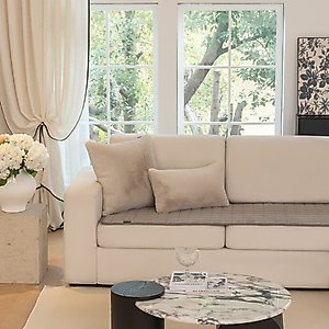 Allisandro Premium Anti-Slip Waterproof Sofa Furniture Protector, Light Grey, 32 x 89-in