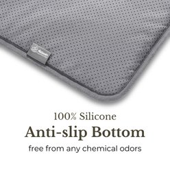 Allisandro Quilted Self Warming Cat & Dog Bed, Grey, 30 x 20-in slide 2 of 7