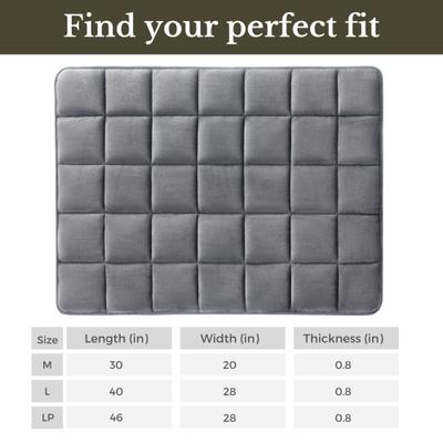 Show full view: Allisandro Quilted Self Warming Cat & Dog Bed, Grey, 30 x 20-in slide 5 of 7