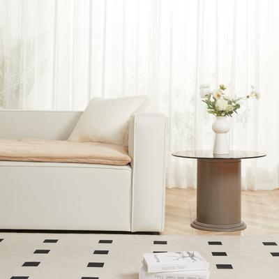 Show full view: Allisandro Reversible & Luxurious Faux Fur Furniture Protector, Beige, 89-in slide 4 of 8