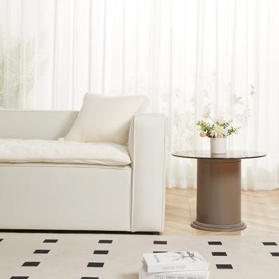 Show full view: Allisandro Reversible & Luxurious Faux Fur Furniture Protector, Cream, 89-in slide 5 of 9