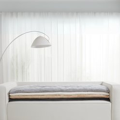 Allisandro Reversible & Luxurious Faux Fur Furniture Protector, Dark Grey, 83-in slide 2 of 7