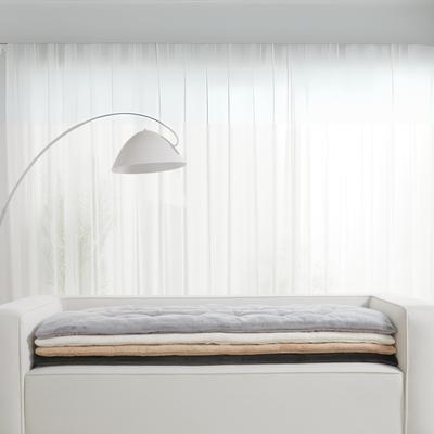 Show full view: Allisandro Reversible & Luxurious Faux Fur Furniture Protector, Light Grey, 56-in slide 7 of 8