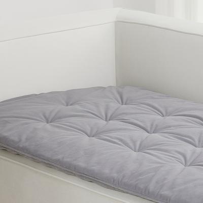 Show full view: Allisandro Reversible & Luxurious Faux Fur Furniture Protector, Light Grey, 89-in slide 3 of 8